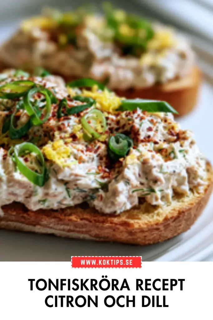 Krämig tonfiskröra på tio minuter: klassiskt recept med citron och dill