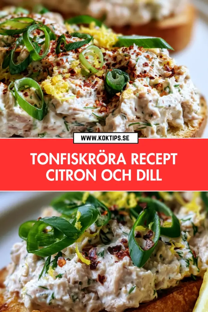 Krämig tonfiskröra på tio minuter: klassiskt recept med citron och dill