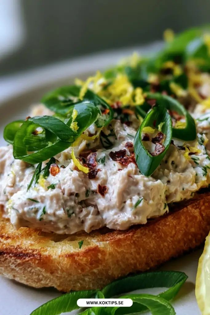 Krämig tonfiskröra på tio minuter: klassiskt recept med citron och dill