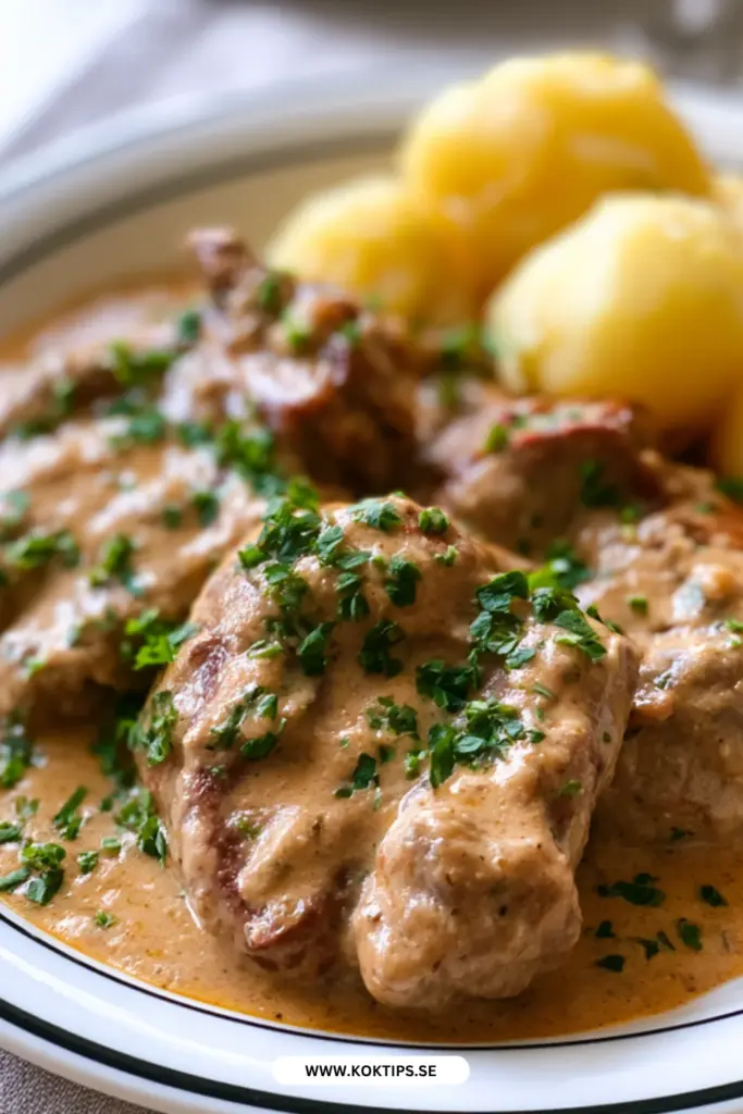 Fläskkotletter gräddsås: det bästa receptet för en klassisk svensk vardagsmiddag