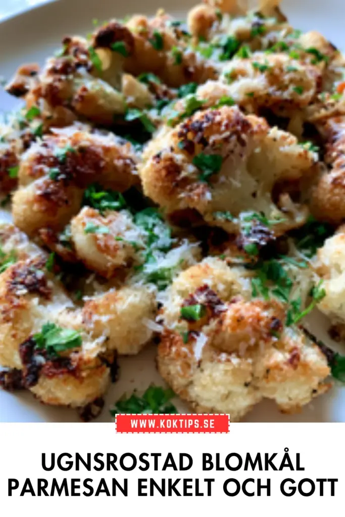 Ugnsrostad blomkål med parmesan: snabb vardagsrätt som alltid funkar