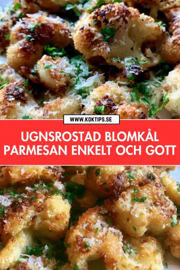 Ugnsrostad blomkål med parmesan: snabb vardagsrätt som alltid funkar