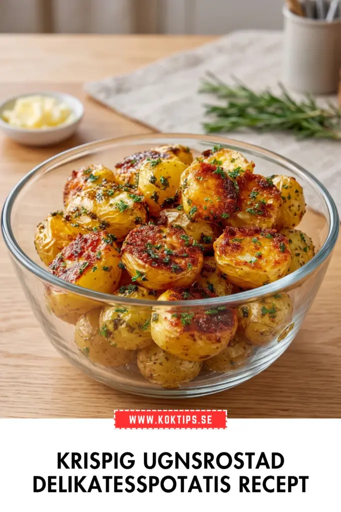 Ugnsrostad potatis som faktiskt blir krispig: mitt favorit recept