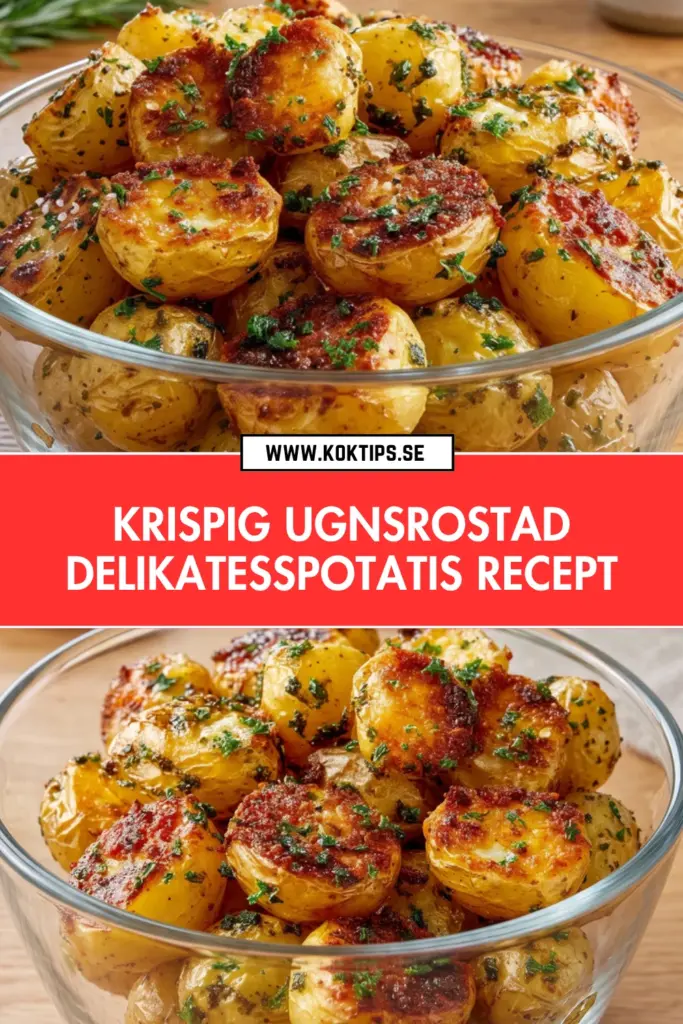 Ugnsrostad potatis som faktiskt blir krispig: mitt favorit recept