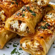 Krispiga fetarullar med chilihonung recept
