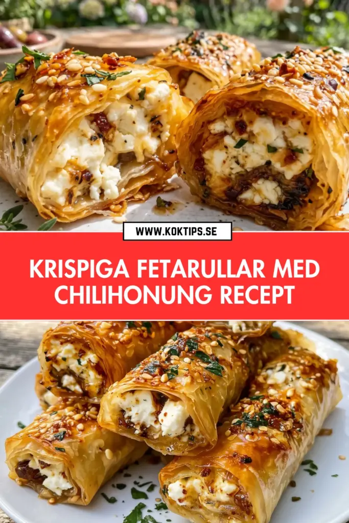 Krispiga fetarullar med chilihonung: det bästa hemlagade receptet