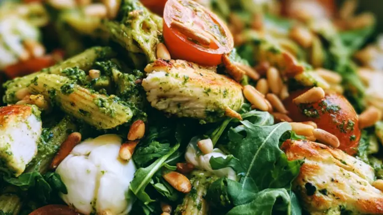 Kycklings- och pestopastasallad Recept