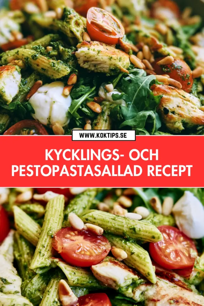 Kycklings- och pestopastasallad Recept