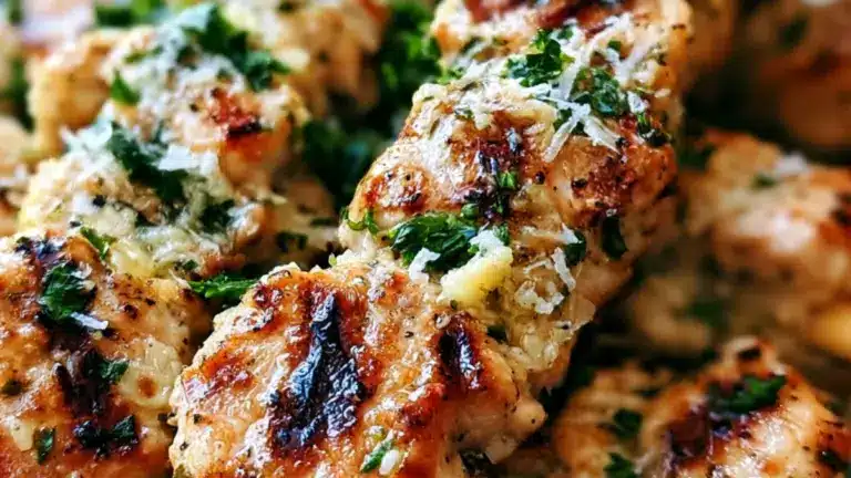 Saftiga kycklingspett med parmesan och vitlök: ett recept du kommer göra om och om igen