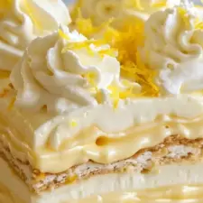 Kylskåpskaka med citron Enkelt recept