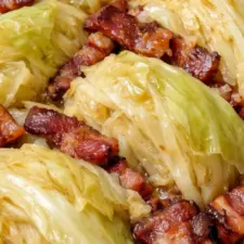 Långkokt vitkål med rökt sidfläsk recept