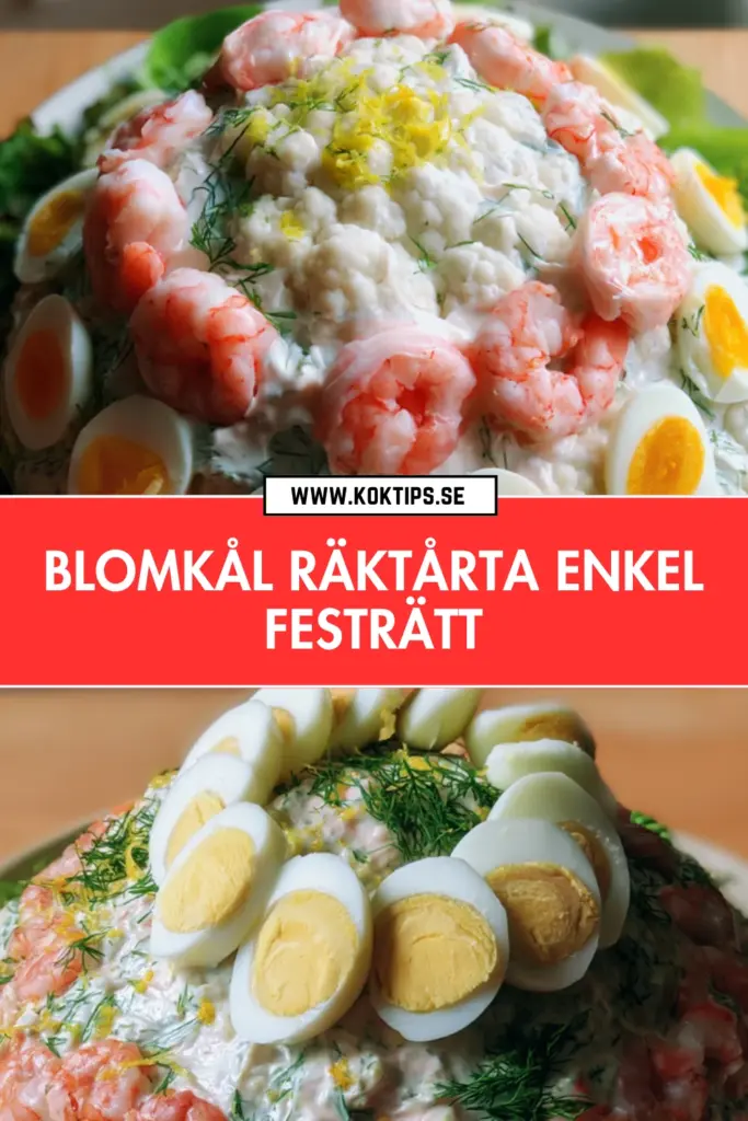 Blomkål räktårta: den enkla festrätten som imponerar varje gång