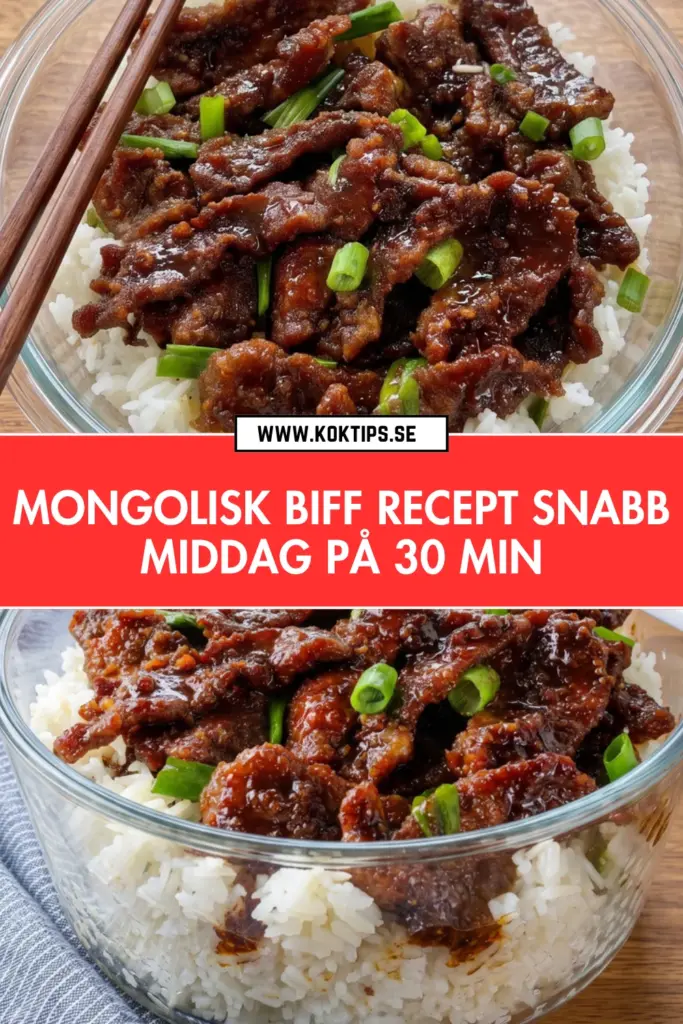 Mongolisk biff på 30 minuter: det bästa receptet för en snabb vardagsmiddag