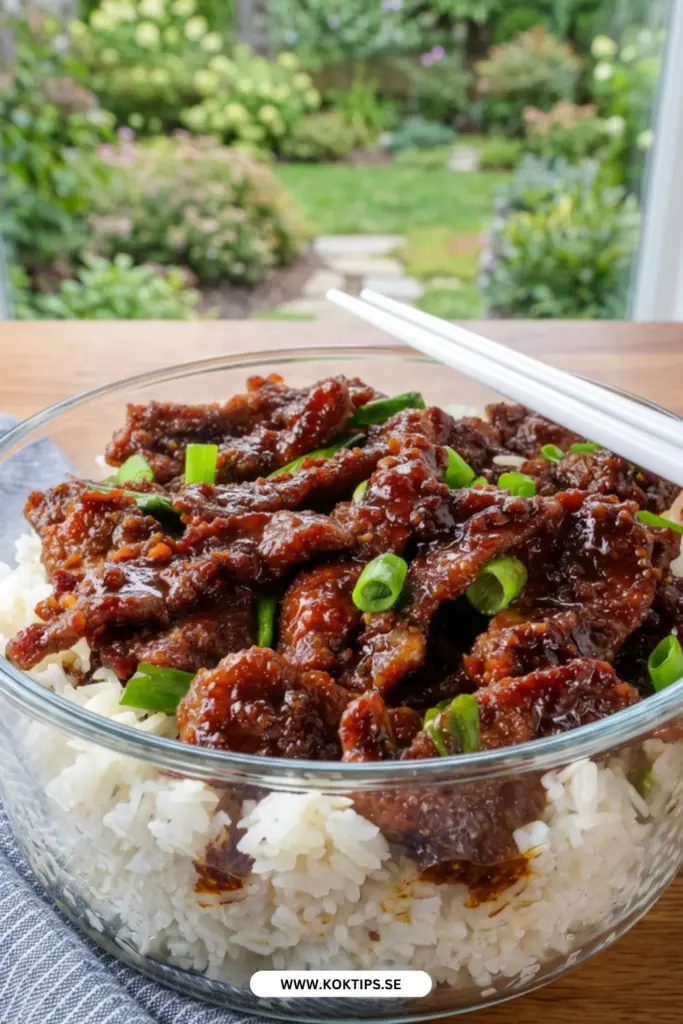 Mongolisk biff på 30 minuter: det bästa receptet för en snabb vardagsmiddag