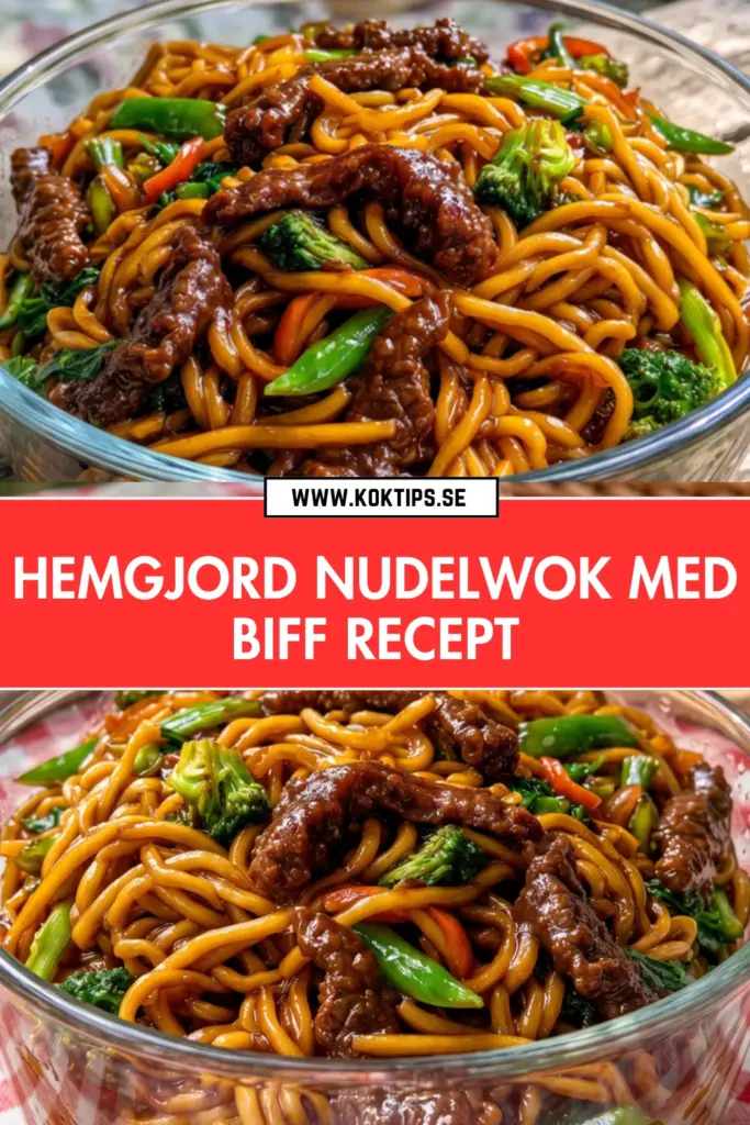 Hemgjord nudelwok med biff: det godaste receptet du kan laga på 30 minuter
