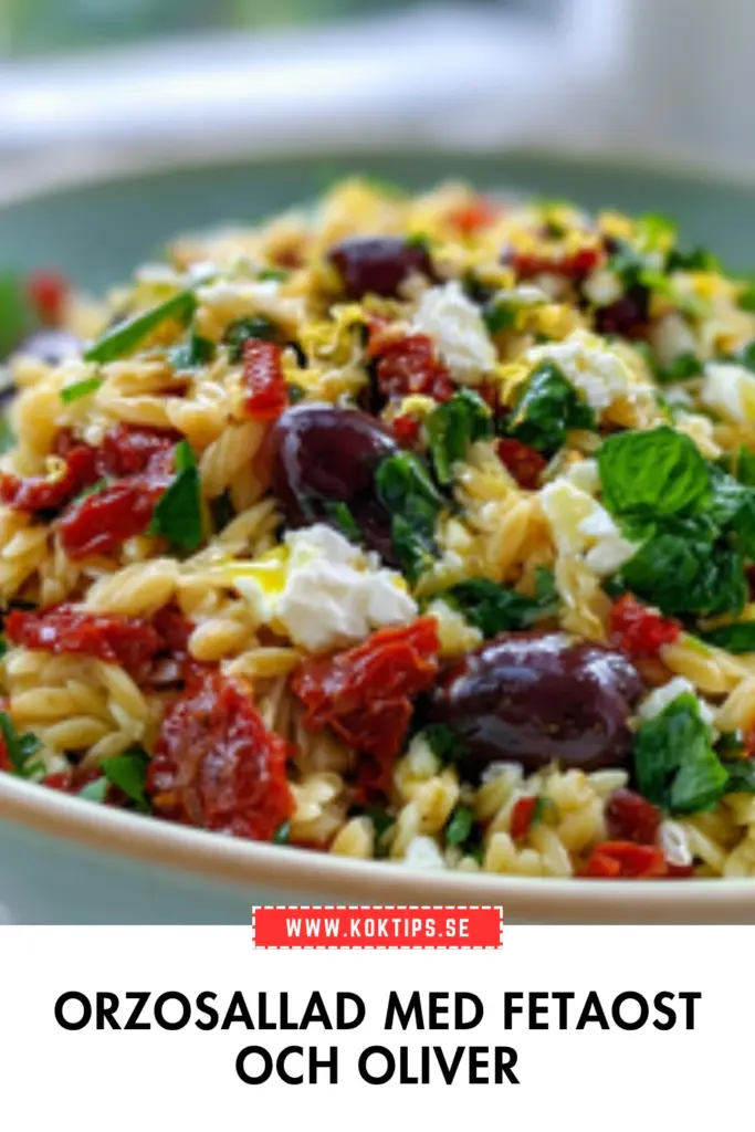 Orzosallad med mediterranska smaker: snabb, hemlagad och alltid uppskattad