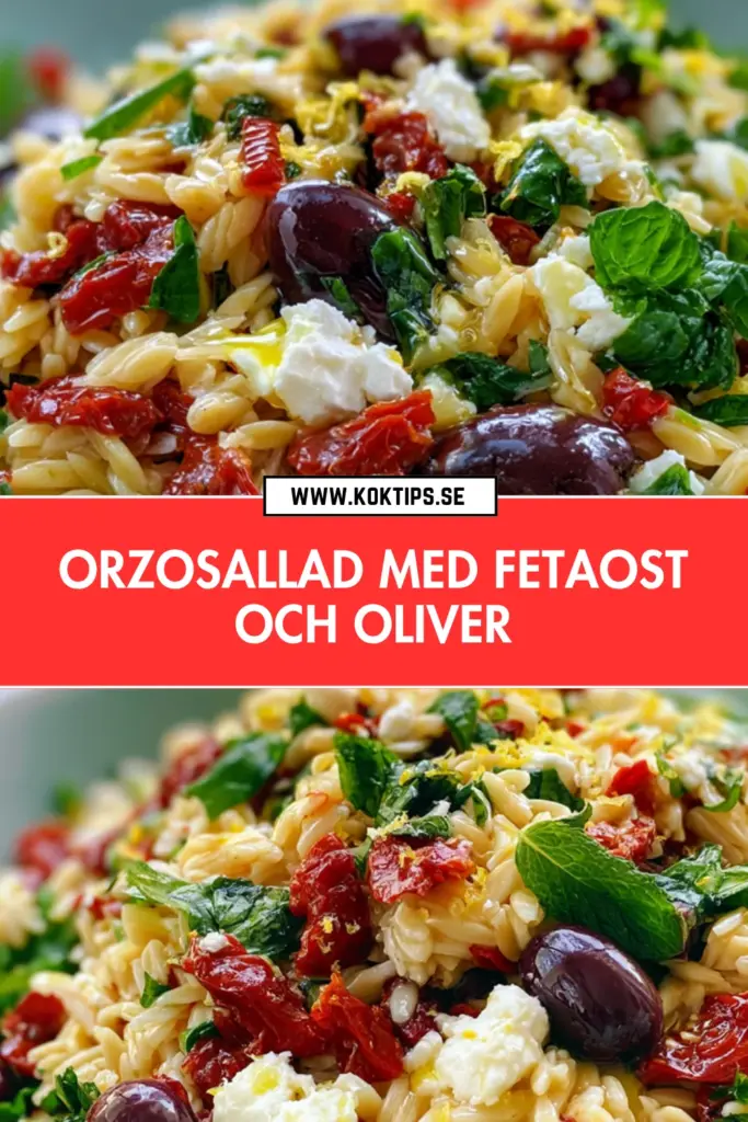 Orzosallad med mediterranska smaker: snabb, hemlagad och alltid uppskattad