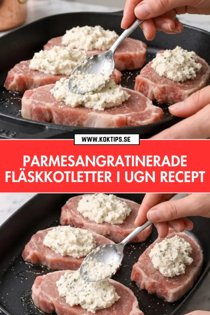 Saftige parmesangratinerade fläskkotletter i ugn: enkelt recept med fantastiskt resultat