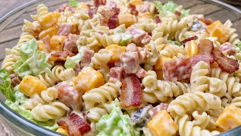 Pastasallad med bacon och ranch: enkelt recept som alltid imponerar