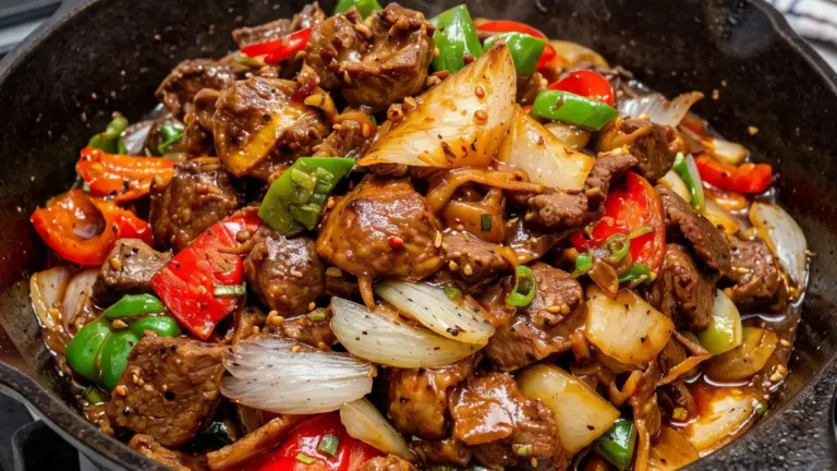 Enkel pepparbiff med paprika: det bästa hemlagade receptet för vardagskvällar