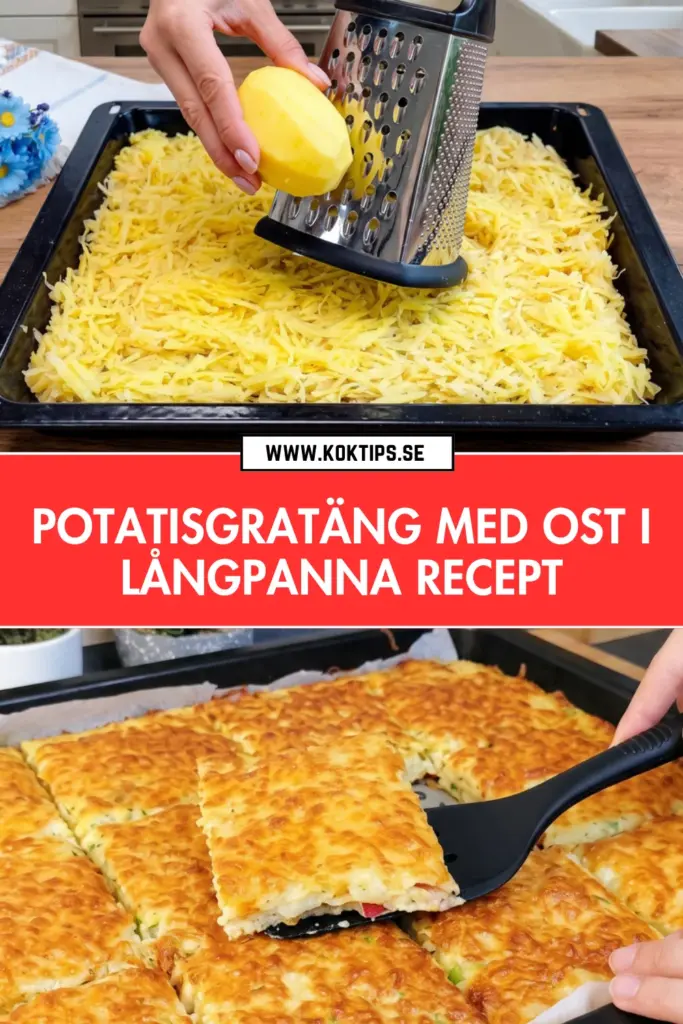 Potatisgratäng med ost i långpanna: det krämiga receptet hela familjen älskar
