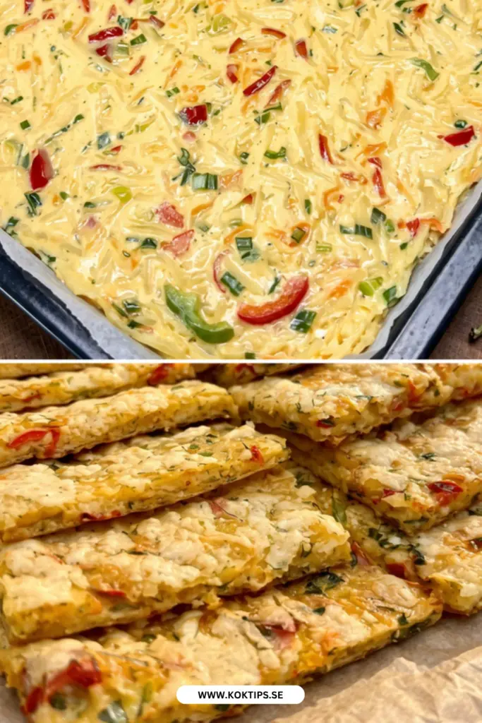 Potatisplättar i ugn med ost och paprika: det enkla receptet du kommer älska