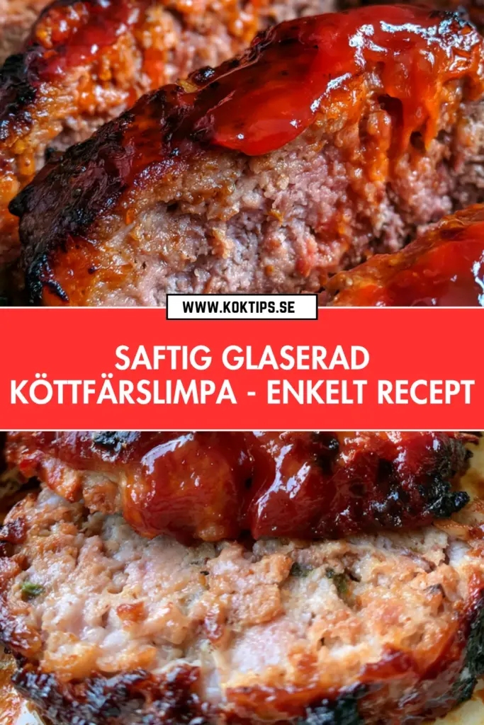 Saftig glaserad köttfärslimpa: det godaste hemlagade receptet