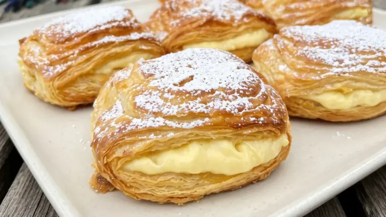 Enkla smördegsbakelser med vaniljkräm: ett klassiskt recept du alltid kommer älska