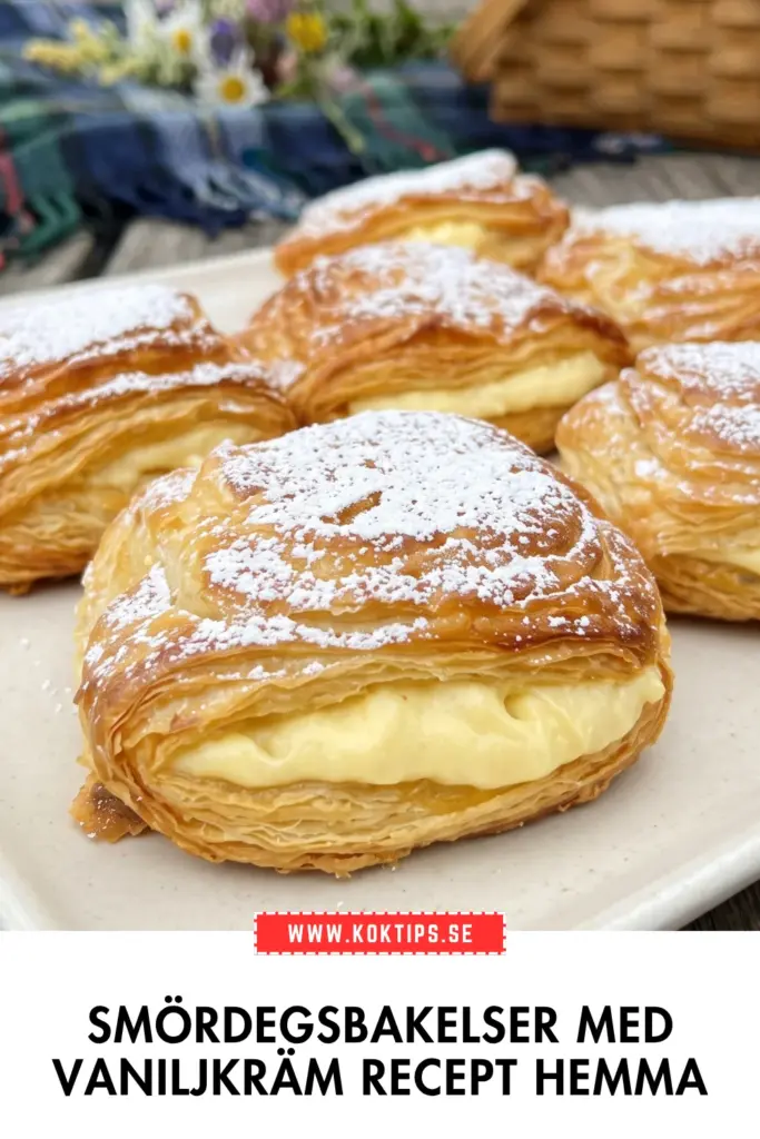 Enkla smördegsbakelser med vaniljkräm: ett klassiskt recept du alltid kommer älska