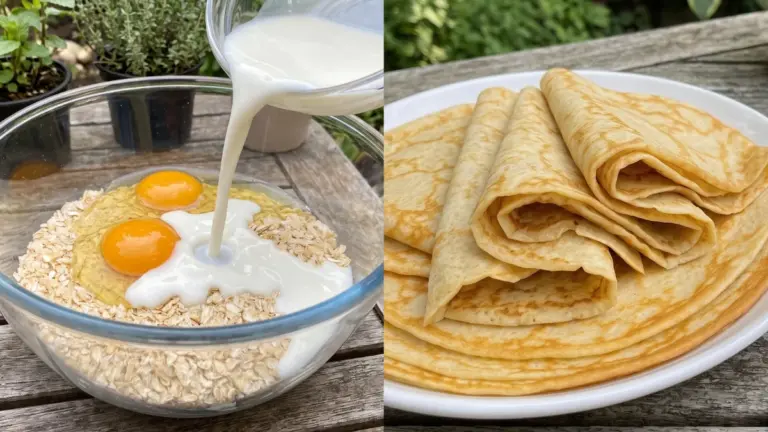 Havregrynspannkakor på 5 minuter: det godaste snabba frukostreseptet