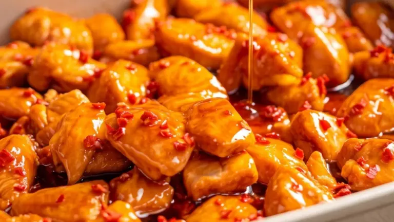 Enkel sötstark ugnsbakad kyckling med chili som hela familjen älskar