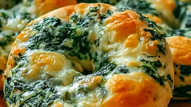 Spenat kesobagels från grunden: hemlagade bagels med färska ingredienser