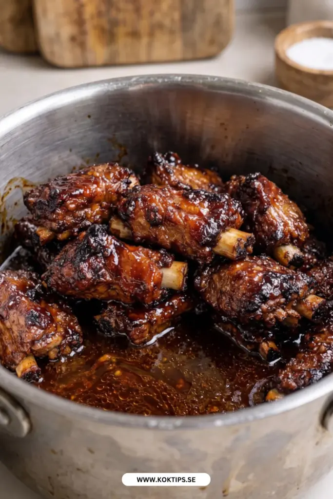 Revbensspjäll slow cooker: det enklaste receptet för mört och smakrikt kött