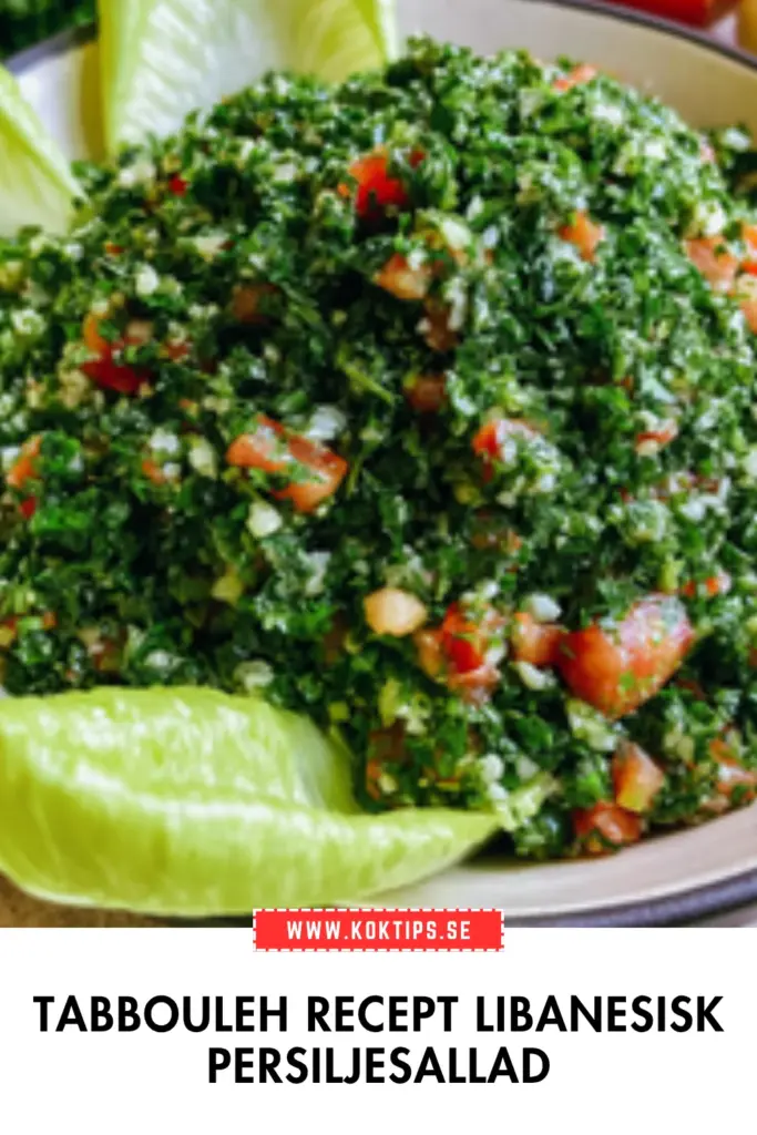 Tabbouleh recept: den klassiska libanesiska persiljesalladen hemlagad