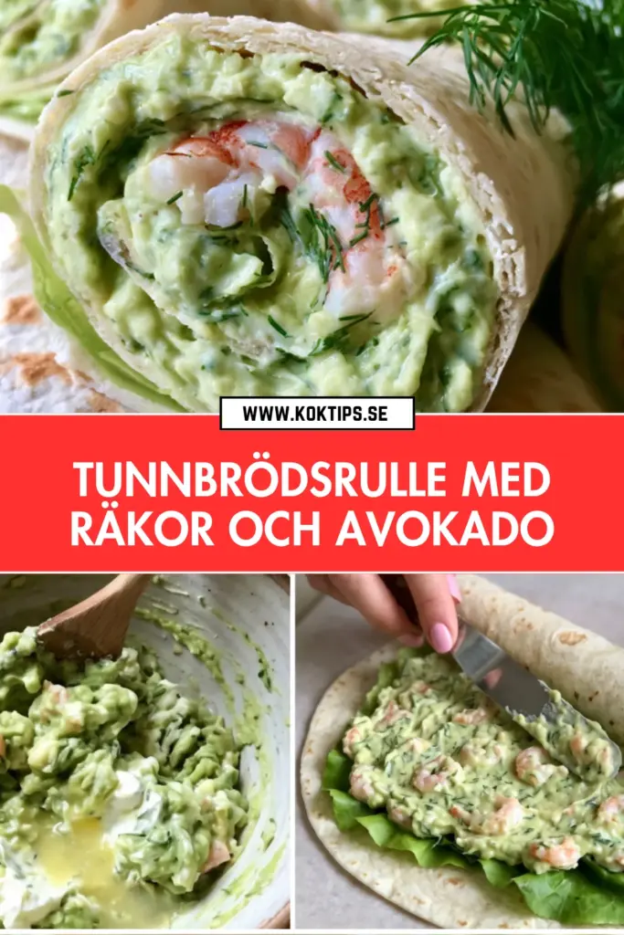 Krämig och klassisk tunnbrödsrulle med räkor: snabb vardagsmat på fem minuter