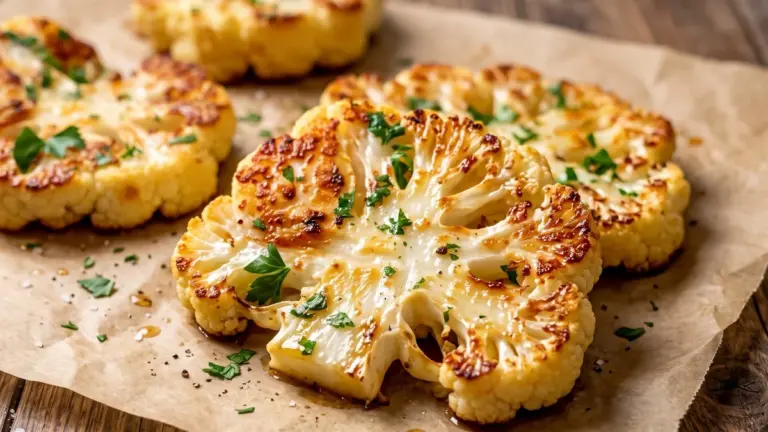 Ugnsbakade blomkålsbiffar med parmesan: det godaste vegetariska receptet