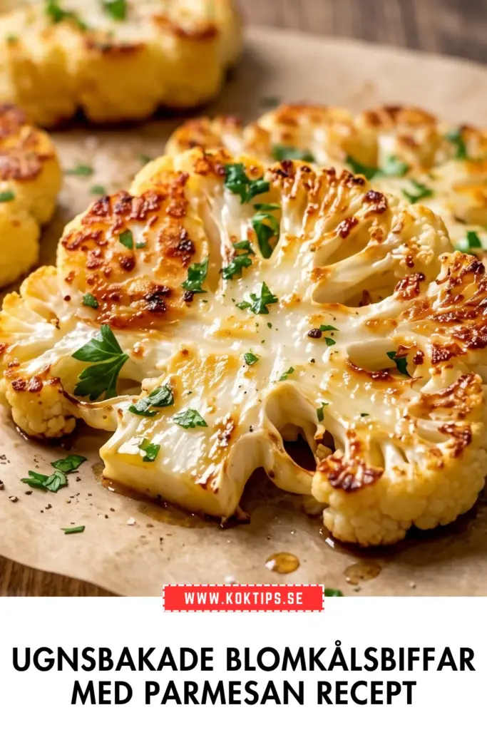 Ugnsbakade blomkålsbiffar med parmesan: det godaste vegetariska receptet