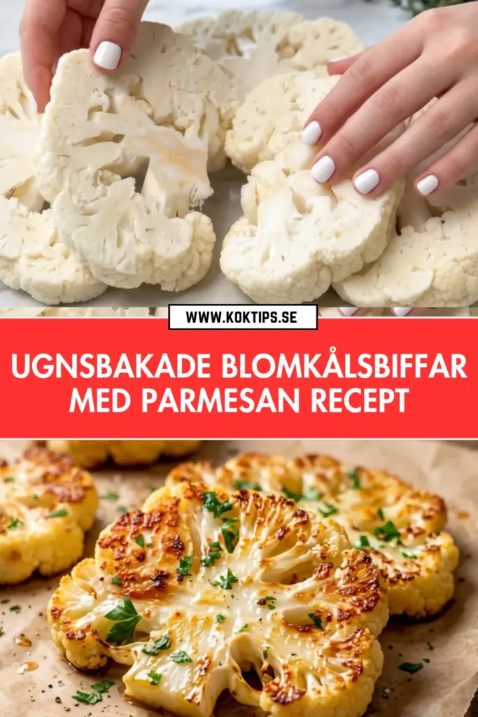 Ugnsbakade blomkålsbiffar med parmesan: det godaste vegetariska receptet