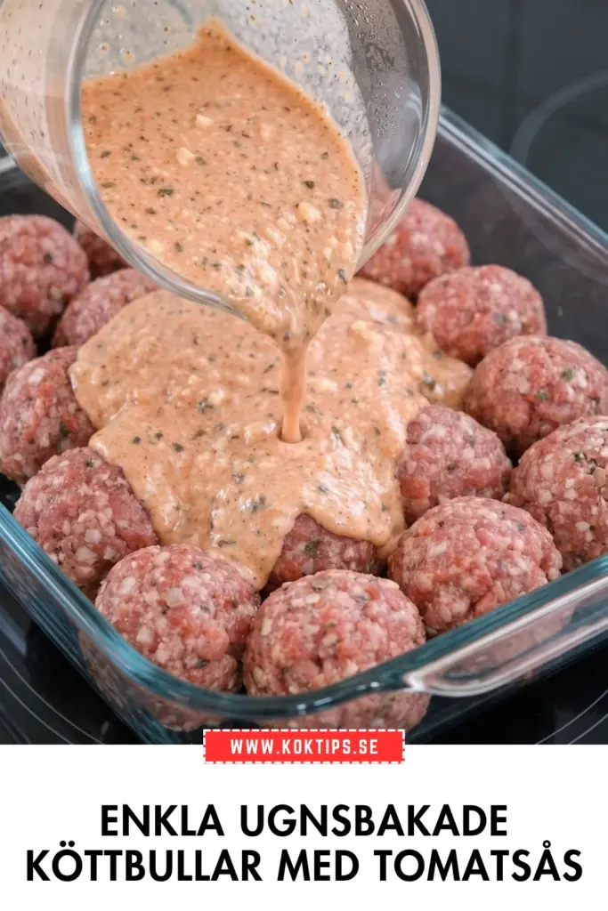 Ugnsbakade köttbullar i tomatsås: snabb och krämig vardagsrätt du kommer älska