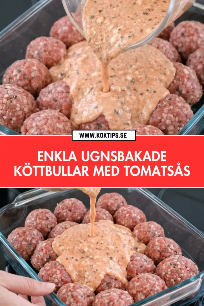 Ugnsbakade köttbullar i tomatsås: snabb och krämig vardagsrätt du kommer älska