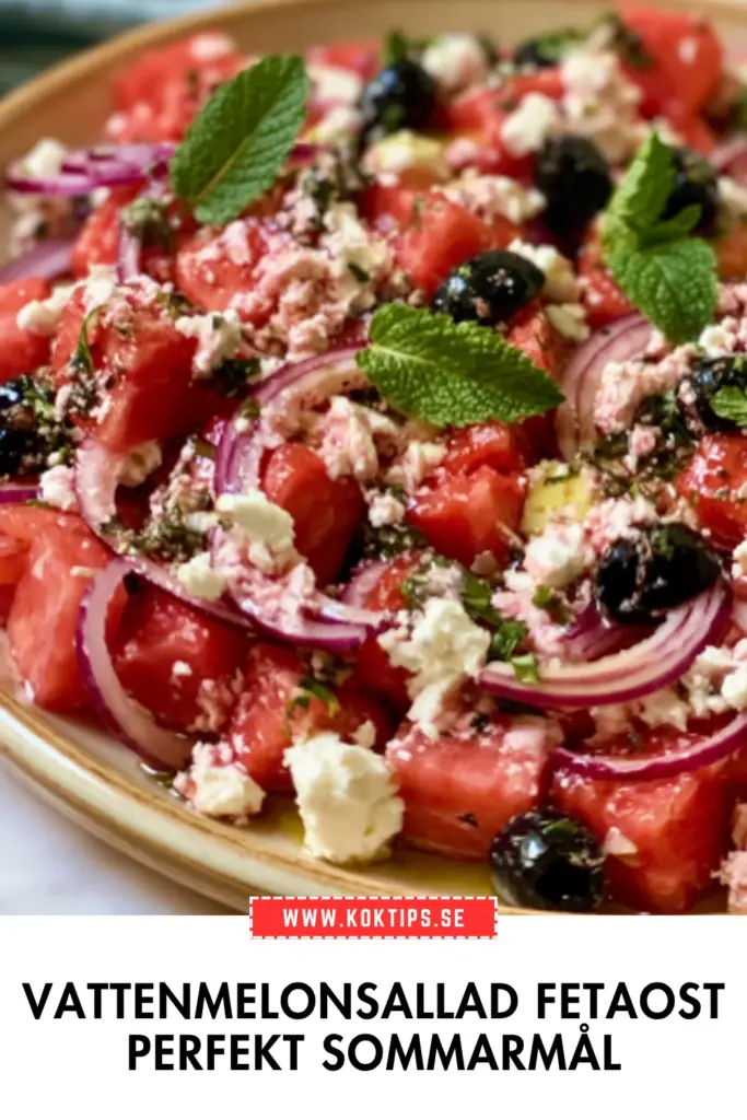 Vattenmelonsallad med fetaost: det godaste du lagar i sommar