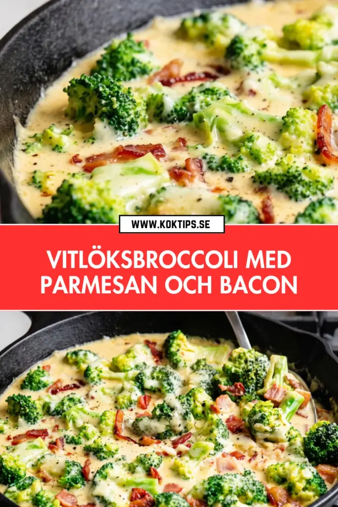 Vitlöksbroccoli med bacon och parmesan: det hemlagade receptet hela familjen älskar