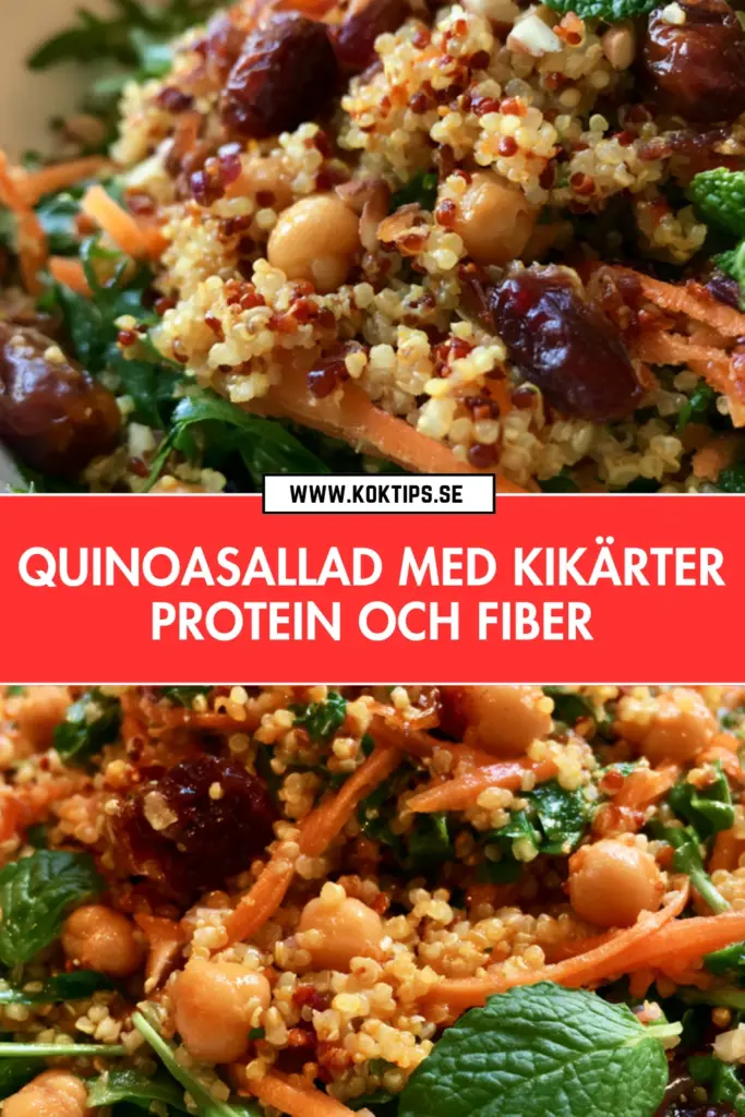 Quinoasallad med kikärter: det godaste sättet att äta mer protein och fiber