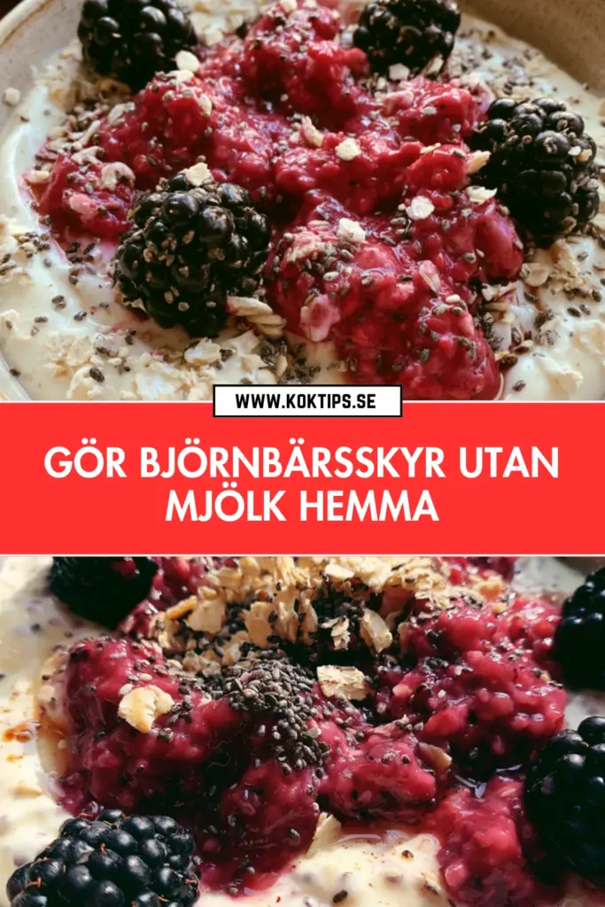 Enkel björnbärsskyr utan mjölk: krämigt hemlagat recept du kommer älska