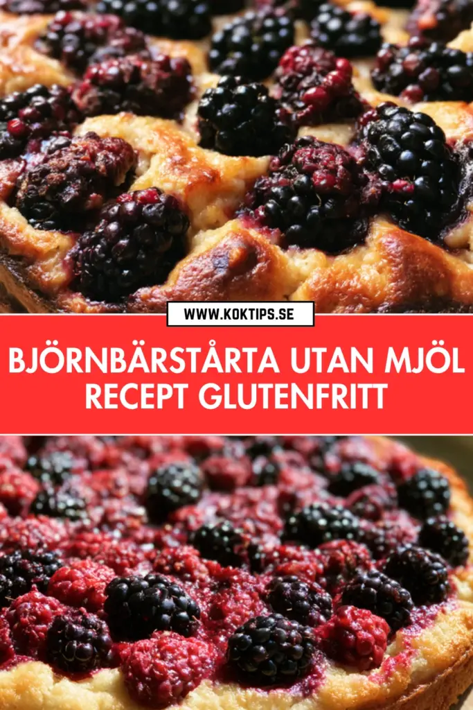 Björnbärstårta utan mjöl: klassiskt glutenfritt recept med mandelmjöl och färska björnbär