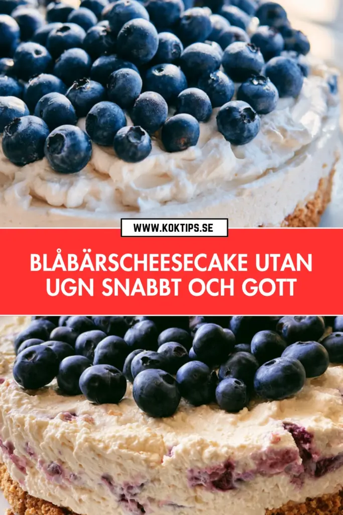 Blåbärscheesecake utan ugn: det krämigaste receptet du någonsin smakat