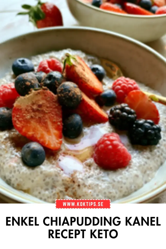 Enkel chiapudding kanel: det krämigaste keto