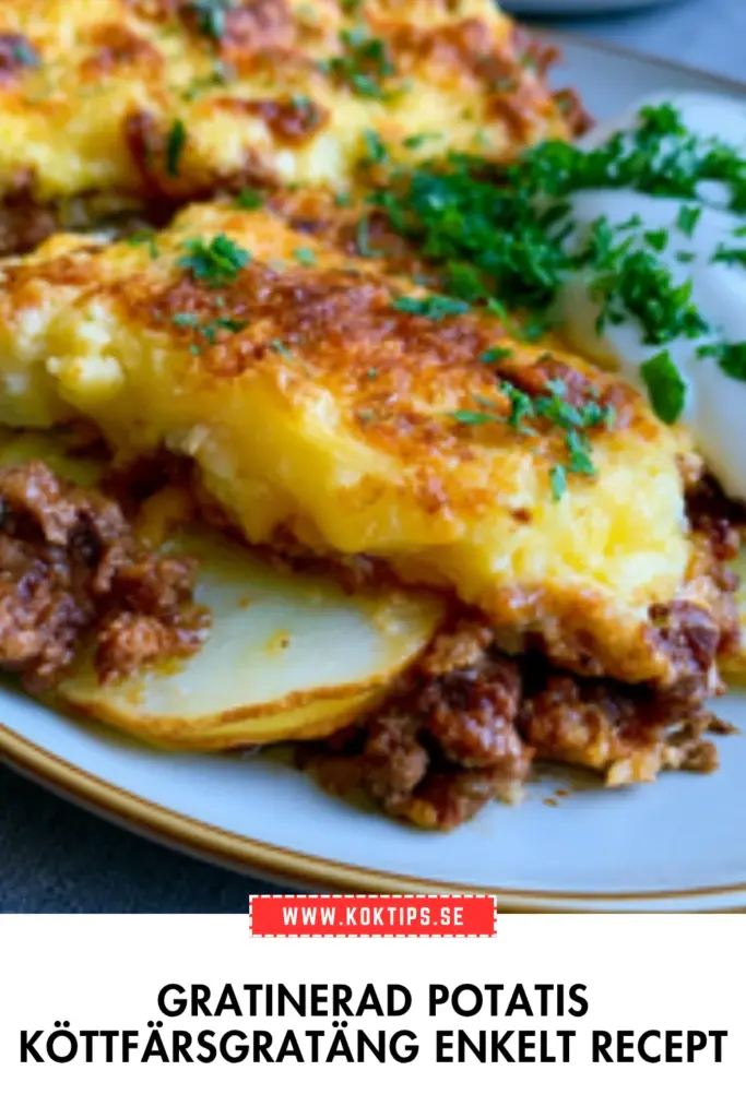 Gratinerad potatis köttfärsgratäng: det enkla receptet hela familjen älskar