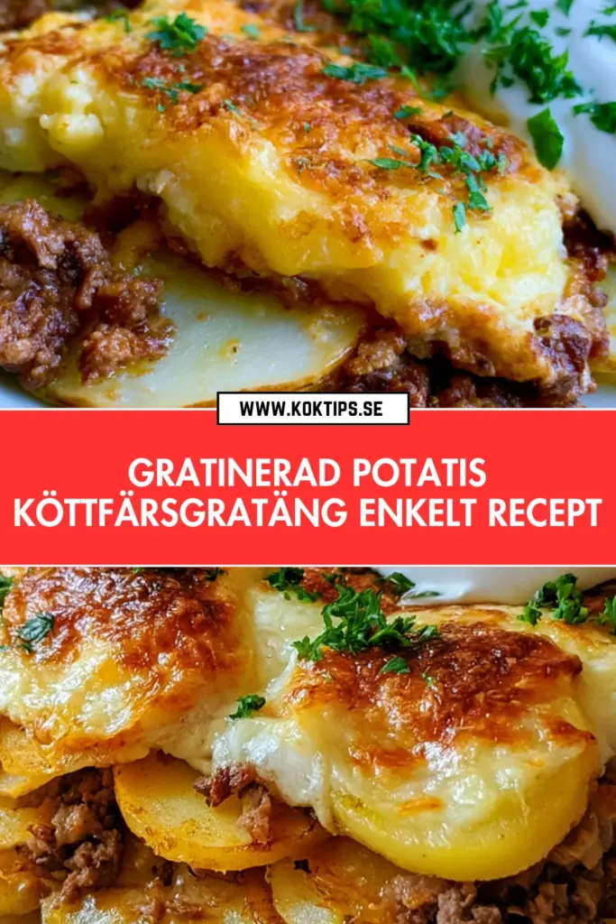 Gratinerad potatis köttfärsgratäng: det enkla receptet hela familjen älskar
