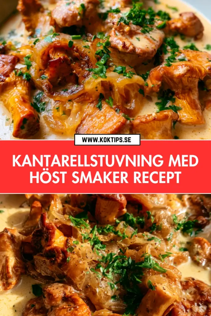 Kantarellstuvning på klassiskt vis: snabb, krämig och full av höstsmak